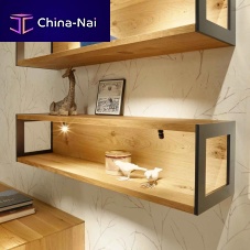 Wall-mounted shelf PUROcontemporaryoakwalnut