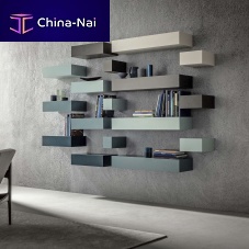 Wall-mounted shelf LOFTcontemporarylacquered woodwhite