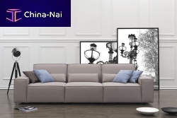 Contemporary sofa DIVOfabricbeige3-seater