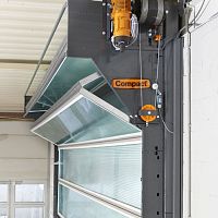Roll-up industrial door COMPACTsectionalfoldingmetal