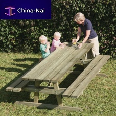 Traditional picnic table 41502 seriespinepine baserectangular