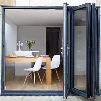 Folding patio door ULTRA SLIMaluminumdouble-glazedtriple-glazed