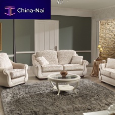 Traditional sofa Apolofabricwhite2-person