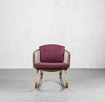 Contemporary chair ZIPPYindoorfabricsteel base