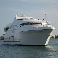 Cruising luxury mega-yacht S-148 M/V GRAND LUXEraised pilothousedisplacement hull