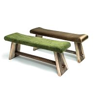 Contemporary upholstered bench SAMMYfabricteakgreen