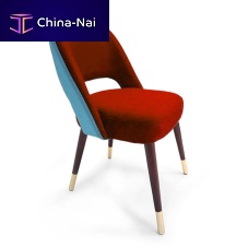 Contemporary dining chair LA HABANAindoorvelvetbeech base
