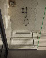Square shower base QURUM CARRARAraisednatural stonemarble