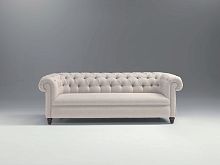 Chesterfield sofa ANDREWfabricgray3-seater