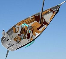 Fast cruising sailboat Elf-12383-cabin2-cabinwith bowsprit