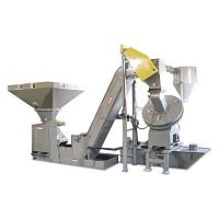Metal chip processing line