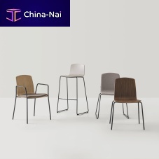 Contemporary chair ANNindoorleatherfabric