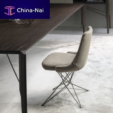 Contemporary chair ATHENAindoorin synthetic fabricmetal base