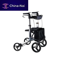 4-wheel rollator LR001aluminumwith basketheight-adjustable