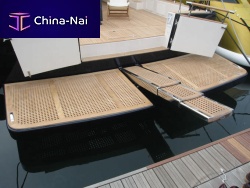 Teak grating per plancette di poppa