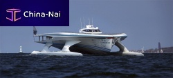 Power catamaran luxury super-yacht Turanorcruisingwheelhousedisplacement hull