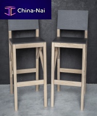 Contemporary bar chair TOPindoorlinoleumoak base