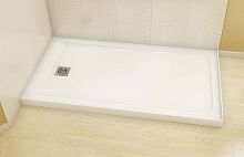 Rectangular shower base OLYMPIA SQUARE 60above flooracrylic