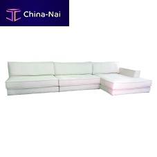Modular sofa Julescontemporaryfabricwhite