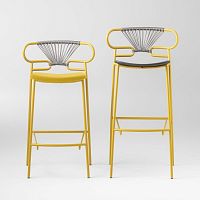 Outdoor bar chair GENOA MET PU CROSScontemporaryindoorfabric