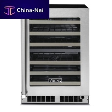 Serving wine cabinet VWUI5241GSS - 24"free-standingstainless steelglazed
