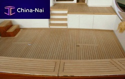 Boat decking panel teak