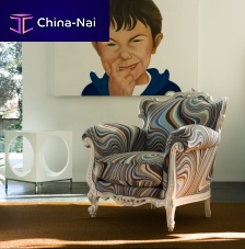 New Baroque design armchair ALICE CR/871fabric