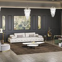 Contemporary coffee table marbleMacassar ebony basehome