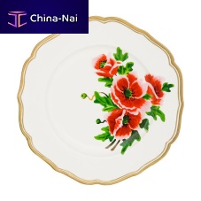 Round plate FIORE FRANCESEceramiccommercialfloral