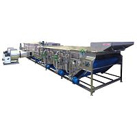 Vegetable blancher TBBC02for the food industrysteamcontinuous water cooling