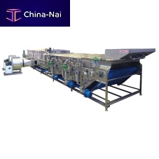 Vegetable blancher TBBC02for the food industrysteamcontinuous water cooling