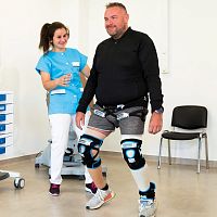 Limbs mobility rehabilitation system Vibramoov PROroboticpediatricwith interactive workout