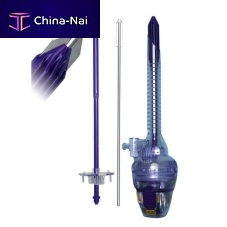 Laparoscopic trocar shielded bladewith sleevewith insufflation tap