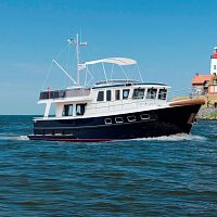Inboard trawler Bora 43flybridgecanalsteel
