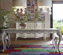 Classic table ALICE lacquered woodrectangularextending