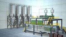 Bi-component fiber production line POY-40TPDautomaticflexible