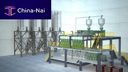 Bi-component fiber production line POY-40TPDautomaticflexible