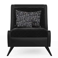 Contemporary fireside chair Jaspervelvetcottonsatin