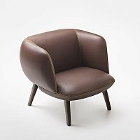 Contemporary armchair BETTYsynthetic leatherleatherfabric