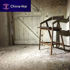 Contemporary bar chair KATAKANAindoorfabricleather