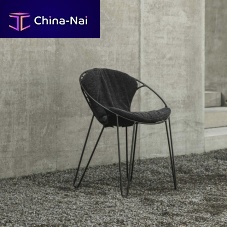 Contemporary dining chair WIREoutdoorindoorfabric