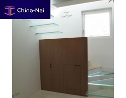 Straight staircase U-GLhelicalcircularwooden step