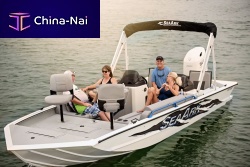Outboard deck boat Easy 200openside consoleski