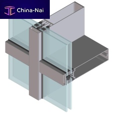 Stick system curtain wall EFP RCWinsulated glass panelaluminum and glasshigh-resistance