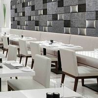 Wall-mounted decorative panel for interiorcoverfabric