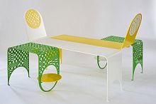 Contemporary chaise longue THINsteeldouble