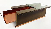 Contemporary coffee table PRETENZIOSAcrystalaluminumsheet metal