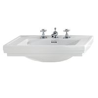 Wall-mounted washbasin Astoria Decoceramicwith mixer tap1-hole