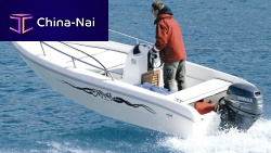 Outboard center console boat CRISTAL 450 SUNsport-fishing5-person max.sundeck