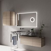 Wall-mounted bathroom mirror ETNA XL PLUSfor hotelfor hotel roomsfor public washroom
